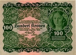 АВСТРИЯ 100 КРОН 1