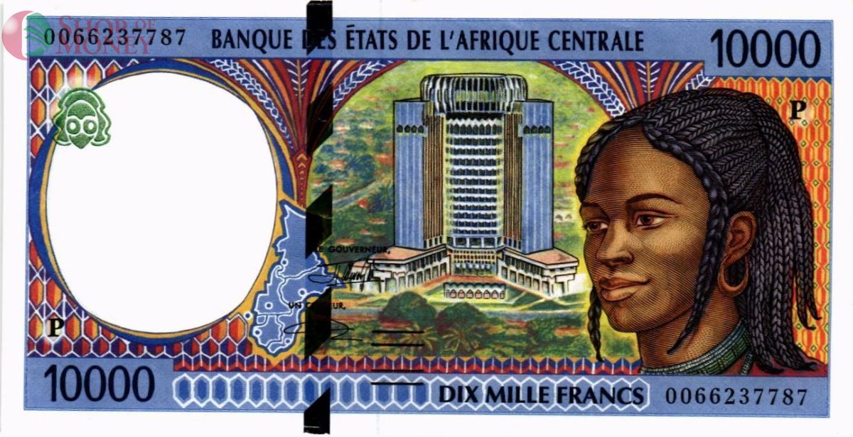 CAS - ЧАД 10000 ФРАНКОВ (P) 1