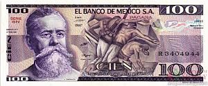МЕКСИКА 100 ПЕСО (-SN- СЕРИЯ) 1