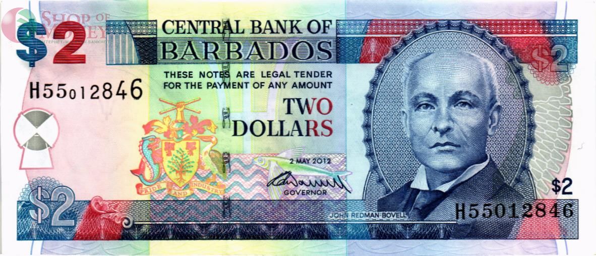 БАРБАДОС 2 ДОЛЛАРА 1