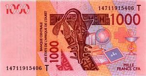 WAS - ТОГО 1000 ФРАНКОВ (T) 1