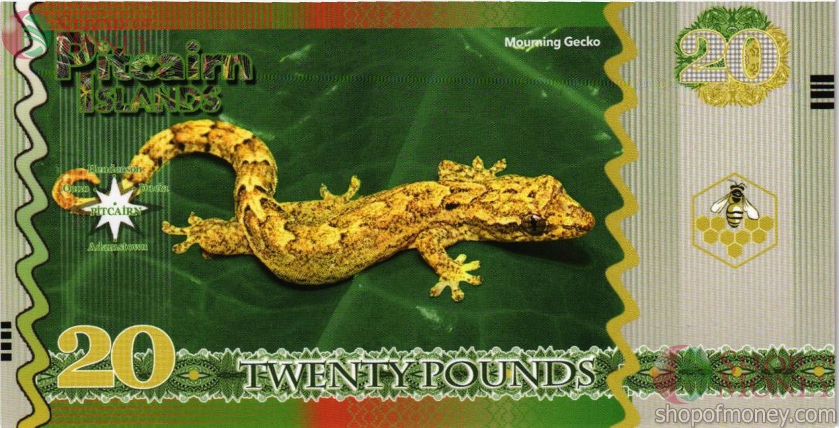 ОСТРОВА ПИТКЭРН 20 ФУНТОВ 2