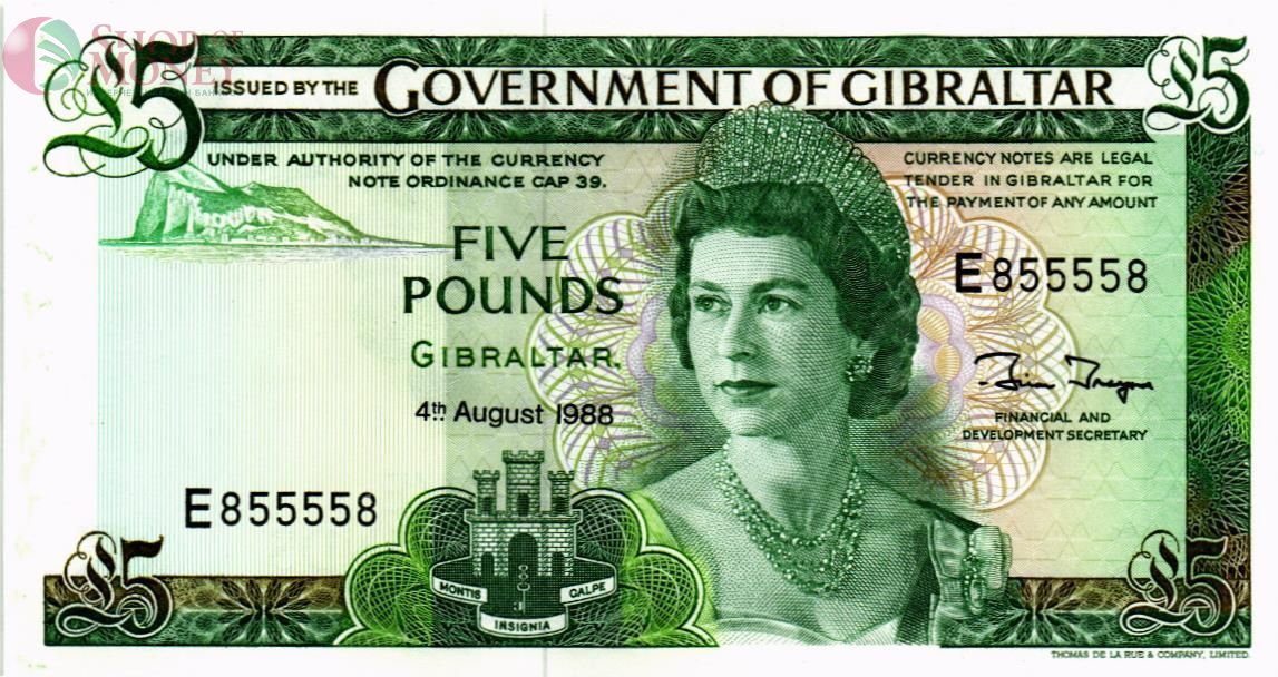 ГИБРАЛТАР 5 ФУНТОВ #E855558 1