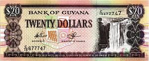 ГАЙАНА 20 ДОЛЛАРОВ 1
