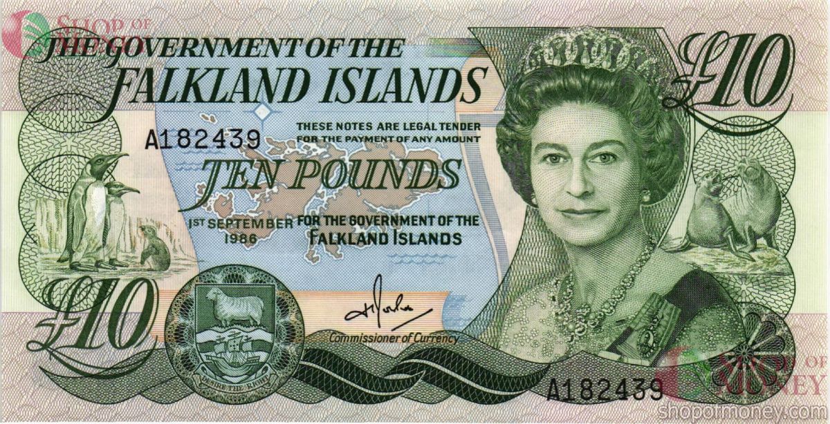 ФОЛКЛЕНДСКИЕ ОСТРОВА 10 ФУНТОВ 1