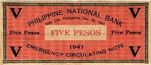 ФИЛИППИНЫ 5 ПЕСО (A) (N86) 2