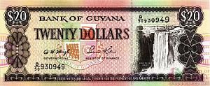 ГАЙАНА 20 ДОЛЛАРОВ 1