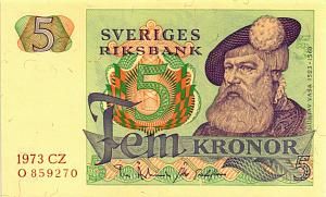 ШВЕЦИЯ 5 КРОН 1