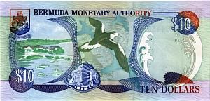 БЕРМУДСКИЕ ОСТРОВА 10 ДОЛЛАРОВ 2