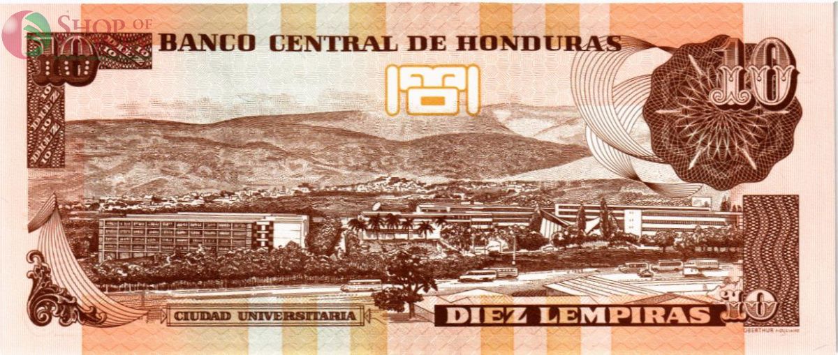 ГОНДУРАС 10 ЛЕМПИР 2