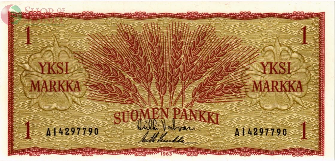 ФИНЛЯНДИЯ 1 МАРКА 1