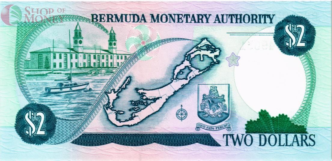 БЕРМУДСКИЕ ОСТРОВА 2 ДОЛЛАРА 2
