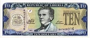 ЛИБЕРИЯ 10 ДОЛЛАРОВ 1