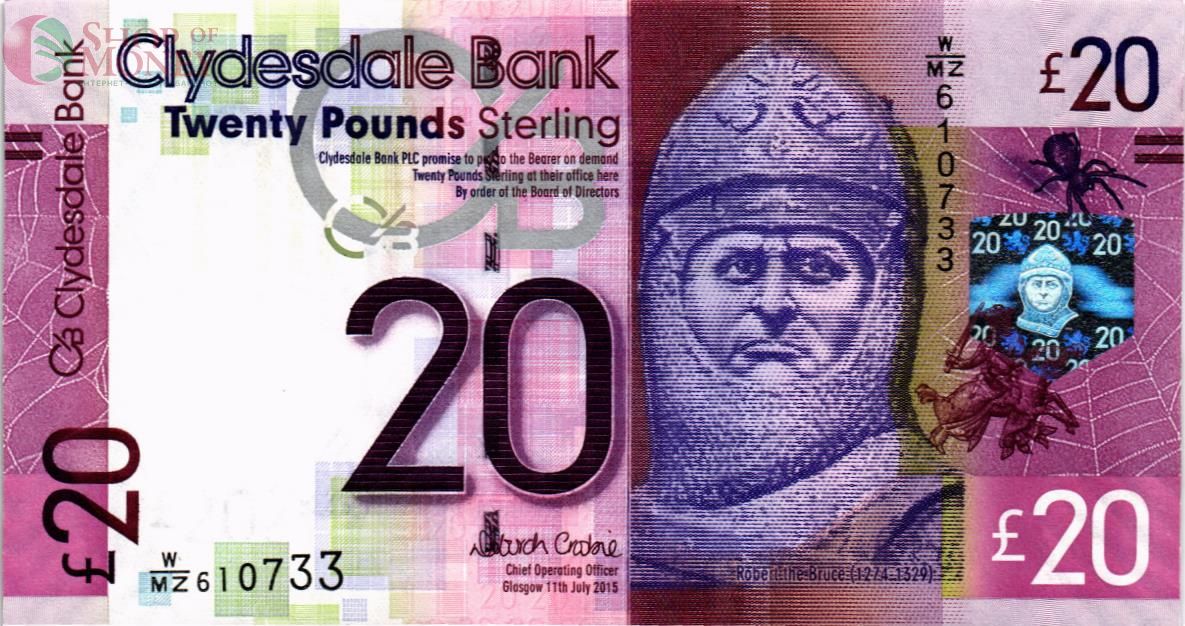 ШОТЛАНДИЯ 20 ФУНТОВ 1