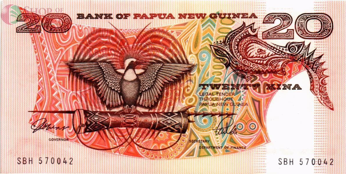 ПАПУА-НОВАЯ ГВИНЕЯ 20 КИНА 1
