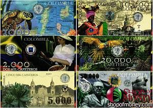 КОЛУМБИЯ КАФЕТЕРОС (КОНКУРС ДИЗАЙНА БАНКНОТ) 1