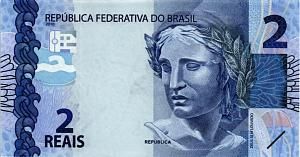 БРАЗИЛИЯ 2 РЕАЛА 1