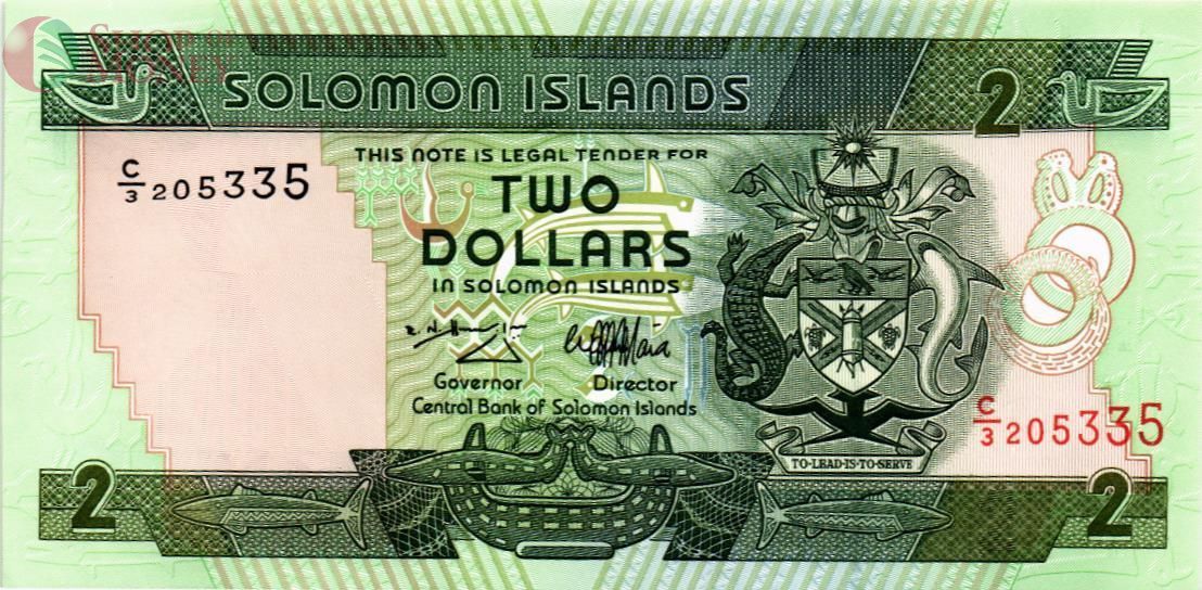 СОЛОМОНОВЫ ОСТРОВА 2 ДОЛЛАРА 1