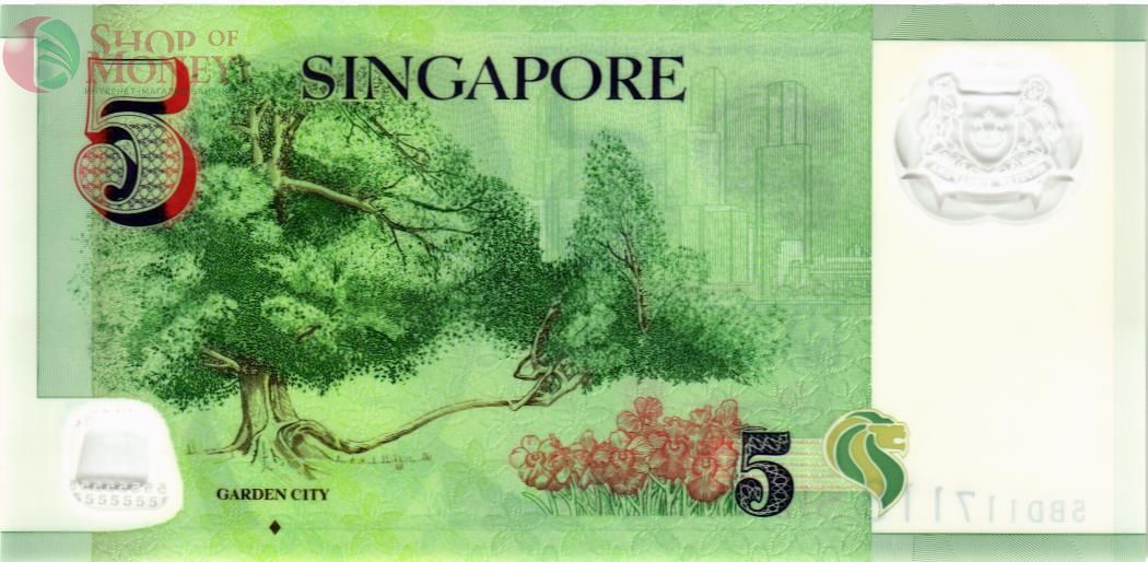 СИНГАПУР 5 ДОЛЛАРОВ 2