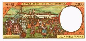 CAS - ЧАД 2000 ФРАНКОВ (P) 2