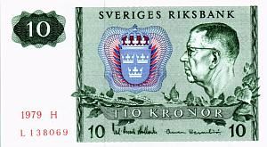 ШВЕЦИЯ 10 КРОН 1