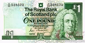 ШОТЛАНДИЯ 1 ФУНТ 1