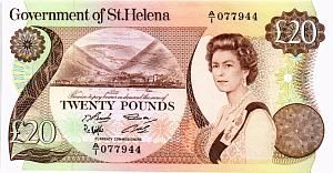 ОСТРОВ СВЯТОЙ ЕЛЕНЫ 20 ФУНТОВ 1