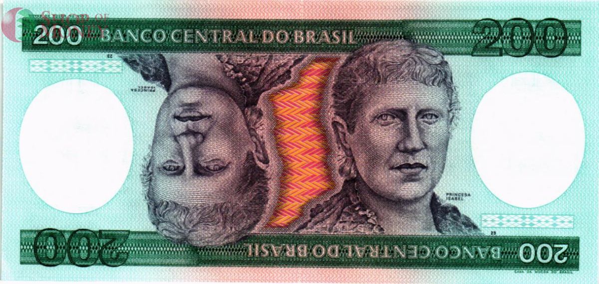 БРАЗИЛИЯ 200 КРУЗЕЙРО 1