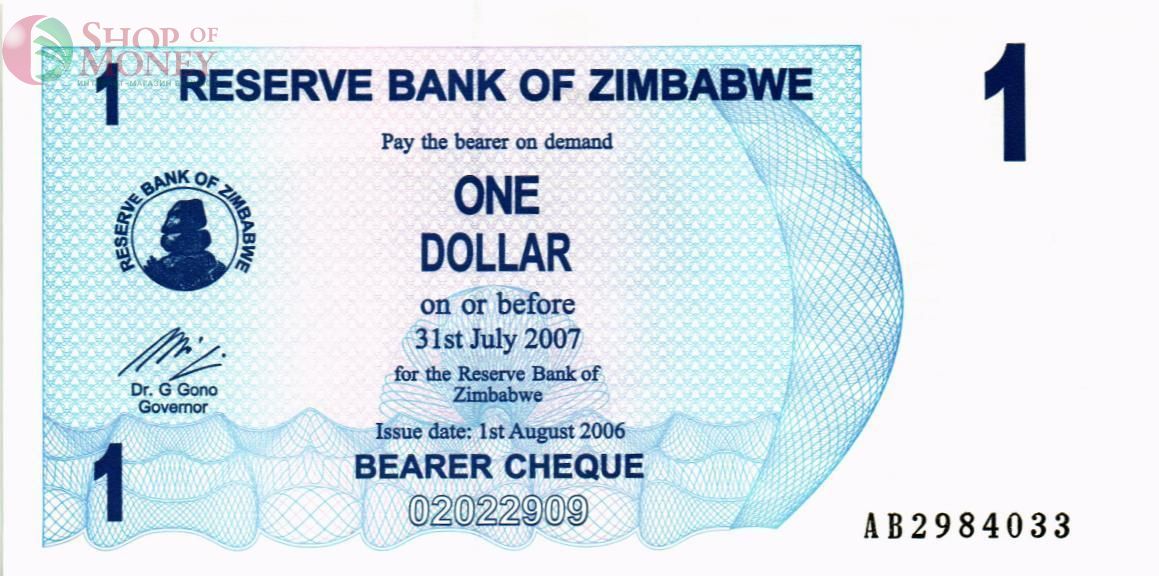 ЗИМБАБВЕ 1 ДОЛЛАР 1