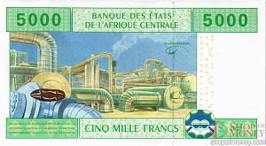 CAS - КАМЕРУН 5000 ФРАНКОВ (U) 2