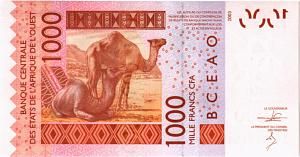 WAS - ТОГО 1000 ФРАНКОВ (T) 2