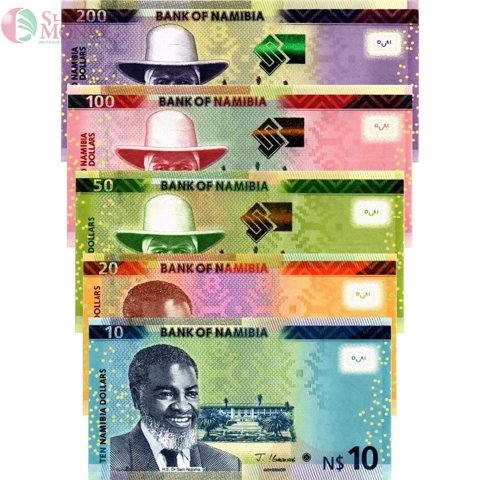 НАМИБИЯ НАБОР 10-20-50-100-200 ДОЛЛАРОВ 1