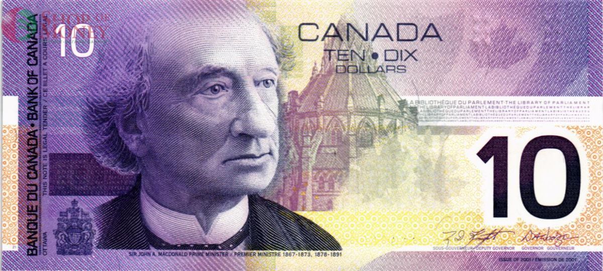 КАНАДА 10 ДОЛЛАРОВ 1