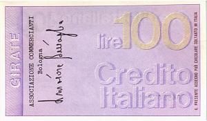 ИТАЛИЯ 100 ЛИР (ЧЕК) 2