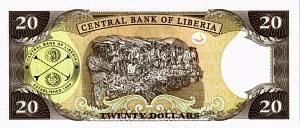 ЛИБЕРИЯ 20 ДОЛЛАРОВ 2