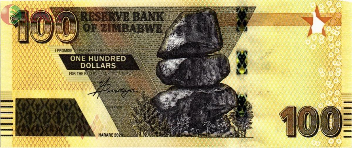 ЗИМБАБВЕ 100 ДОЛЛАРОВ 1
