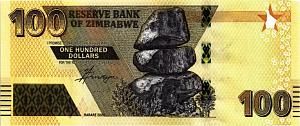 ЗИМБАБВЕ 100 ДОЛЛАРОВ 1