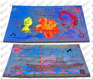 КОРОЛЕВА ЕЛИЗАВЕТА II (ТЕСТОВАЯ БАНКНОТА - В БУКЛЕТЕ) 2