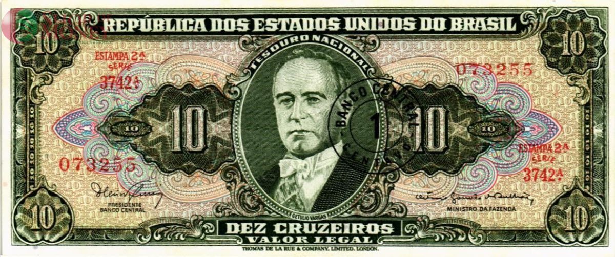 БРАЗИЛИЯ 1 СЕНТАВО (НАДПЕЧАТКА) 1