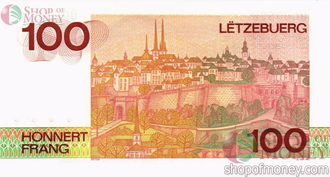 ЛЮКСЕМБУРГ 100 ФРАНКОВ 2