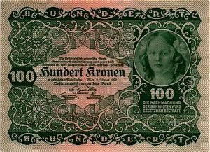 АВСТРИЯ 100 КРОН 1