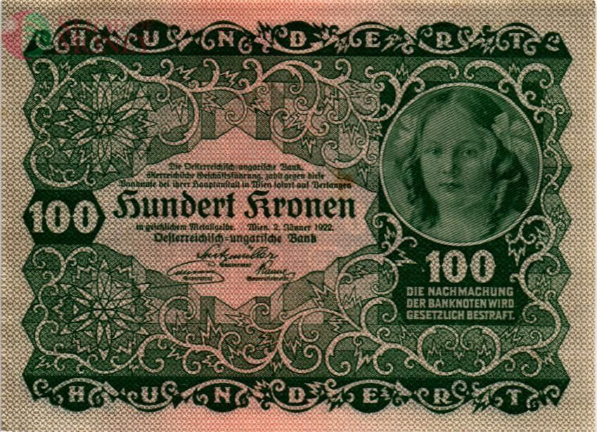 АВСТРИЯ 100 КРОН 1