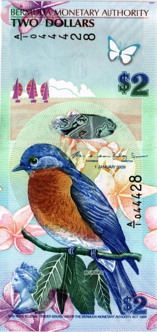 БЕРМУДСКИЕ ОСТРОВА 2 ДОЛЛАРА 1