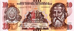 ГОНДУРАС 10 ЛЕМПИР 1