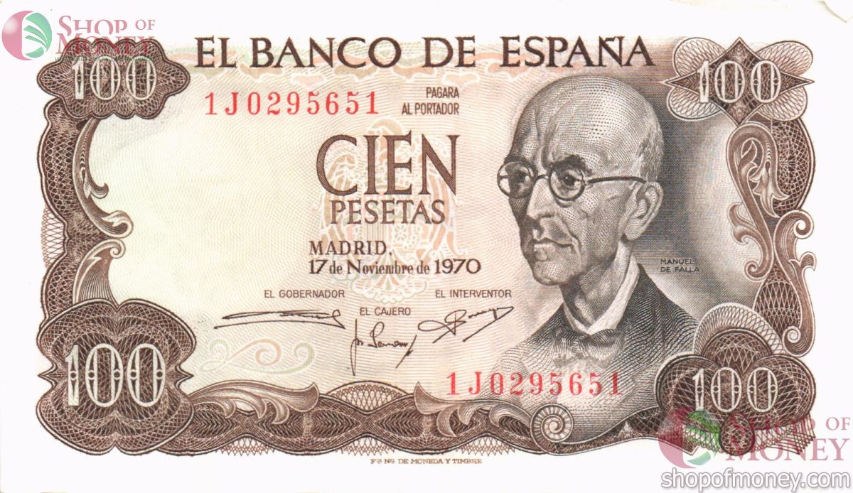ИСПАНИЯ 100 ПЕСЕТ 1