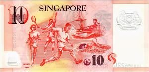 СИНГАПУР 10 ДОЛЛАРОВ 2