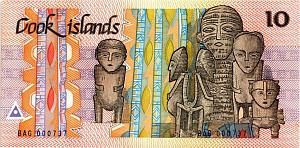ОСТРОВА КУКА 10 ДОЛЛАРОВ 2