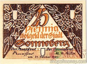 ГЕРМАНИЯ 25 ПФЕННИГОВ (НОТГЕЛЬД) 1