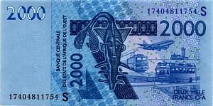 WAS - ГВИНЕЯ-БИСАУ 2000 ФРАНКОВ (S) 1