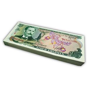 КОСТА-РИКА 5 КОЛОН (15.01.1992) (100 БАНКНОТ) 1